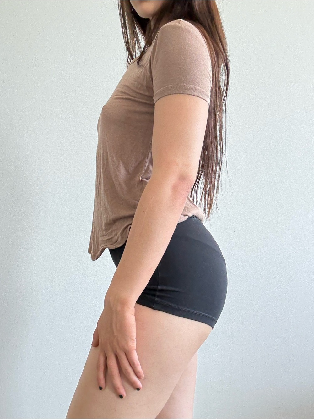 Classic Women's Short Sleeve Tee - Taupe - Picture 6 of 11
